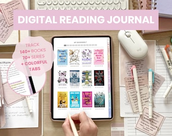 Digital Reading Journal | Digital Reading Planner | Reading Log | Reading Tracker | Book Review | Template for iPad Goodnotes by MADEtoPLAN