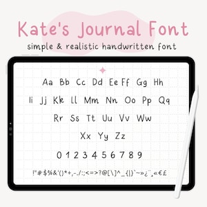Handwritten Font | Handwriting Study Notes Font | Digital Font | Neat Handwriting Font for note-taking | iPad Font for Goodnotes Notability