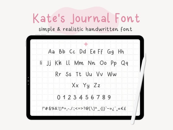 Handwritten Font Handwriting Study Notes Font Digital Font - Etsy