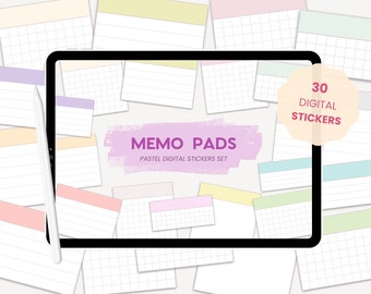 Digitale Aufkleber für Studenten | Pastell College Aufkleber | Digitale Planner Widgets | Digitale Notizblöcke für iPad Goodnotes von MADEtoPLAN