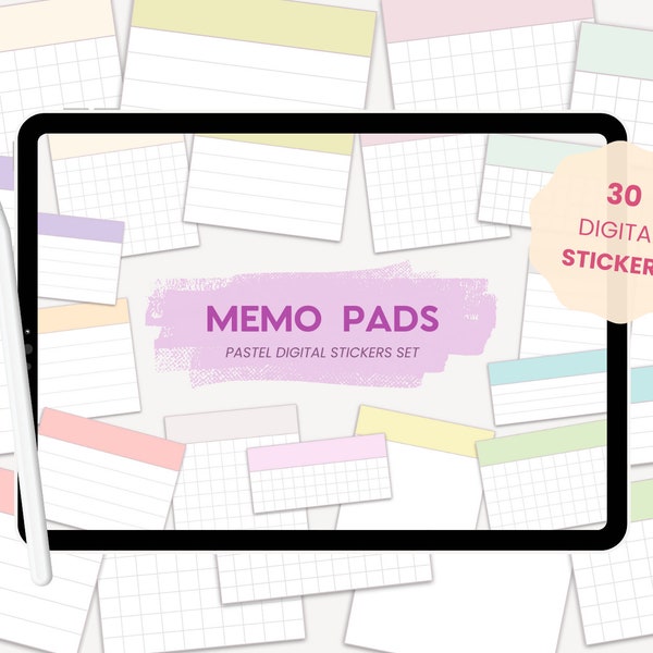 Stickers numériques étudiants | Stickers pastel pour études universitaires | Widgets d'agenda numérique | Blocs-notes numériques pour iPad Goodnotes par MADEtoPLAN