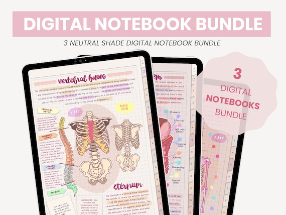 Cuaderno Digital / Plantillas de Notas Digitales / Cuaderno Digital de  Estudiante 12 Materias y Pestañas / Cuaderno Digital para iPad Goodnotes de  MADEtoPLAN -  México