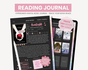Digital Reading Journal | Book Tracker for iPad | Digital Bookshelf & Reading Log | Book Review Journal Goodnotes Book Planner by MADEtoPLAN
