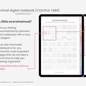 Digital Notebook | 12 Subject Digital Notebook for Students | Digital ...
