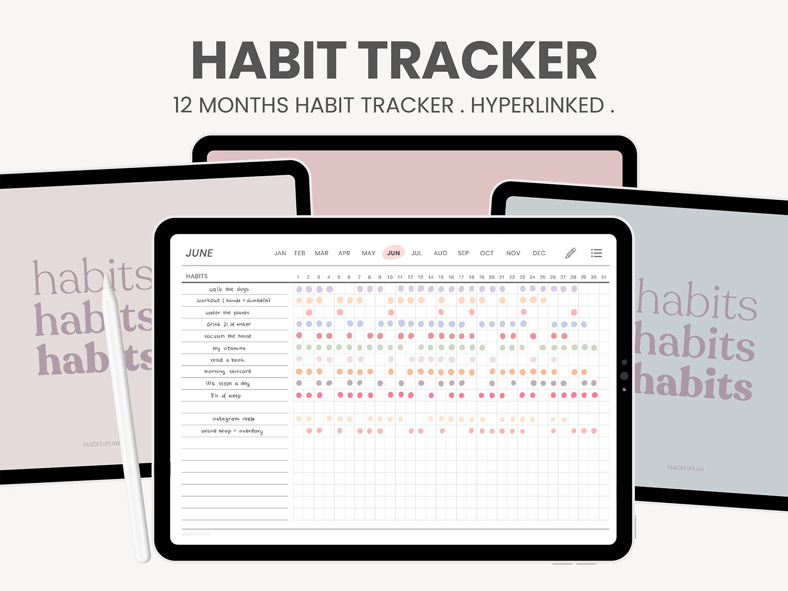Habit-Tracker Templates and Ideas on Instagram