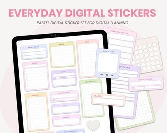 Digitale Studenten Aufkleber | Funktionale PNG Digitale Aufkleber | Sticker zum Lernen | Lerne Planner Sticker für iPad Goodnotes von MADEtoPLAN
