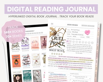 Digitaal leestijdschrift | Leesplanner | Boekrecensies en leestrackersjabloon voor iPad Goodnotes van MADEtoPLAN