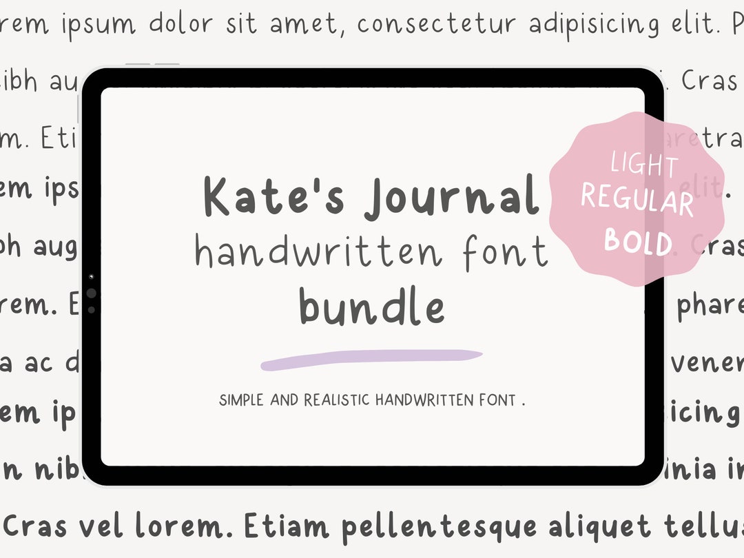 Handwritten Font Bundle Handwriting Study Notes Font Digital Font Neat ...