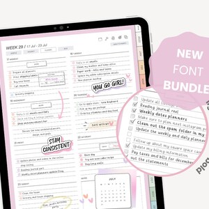 Neat Handwritten Font | Cute Handwriting | Realistic Font for Digital Planner | Font for Digital Notes | Goodnotes iPad Font by MADEtoPLAN