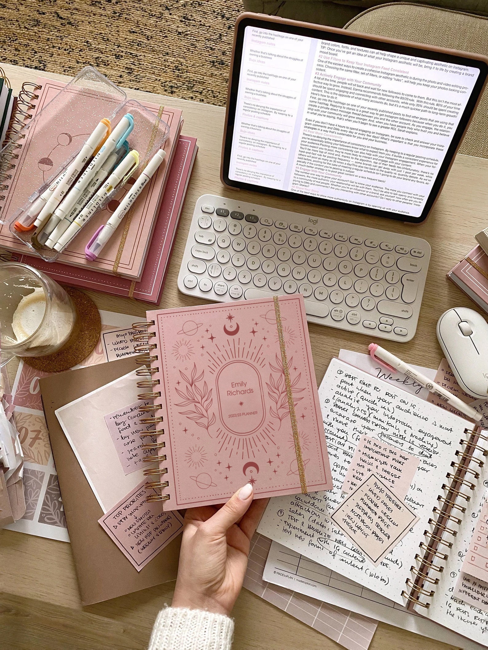 Daily Planner 2023 Weekly Planner 20232024 Agenda Spiral Etsy