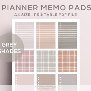 Printable Sticky Notes - Printable Memo Cards - Printable Grid Notes - Printable To Do List - Sticky Note Template - Sticky Notes Grid/Lined