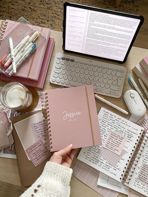 2023 Custom Personalized Planner 2023 Daily Planner Agenda Etsy