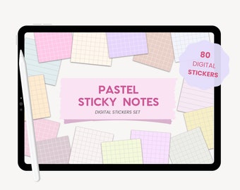 Digitale Aufkleber für Studenten | Pastell College Aufkleber | Digitale Planner Widgets | Digitale Notizblöcke für iPad Goodnotes von MADEtoPLAN