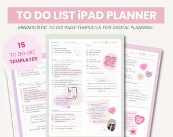 To Do List Digital Planner | Task List Checklist | Minimalist To Do List Printable | iPad To Do List Template for Goodnotes by MADEtoPLAN