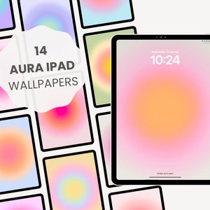Aura Aesthetic Wallpaper Background for iPad | Cute iPad Wallpaper | Aesthetic Gradient Wallpaper | Tablet & iPad Screensaver by MADEtoPLAN