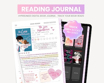 Digital Reading Journal | Dark Mode Reading Planner | Dark Academia Book Journal | Reading Log Tracker for iPad Goodnotes by MADEtoPLAN