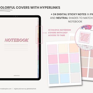Digital Notebook | 12 Subject Digital Notebook for Students | Digital ...