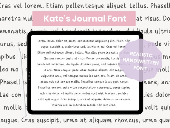 Handwritten Font Handwriting Study Notes Font Digital Font - Etsy