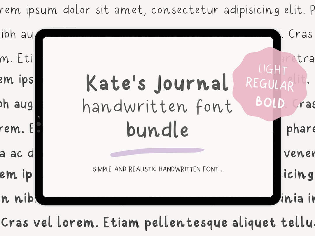 Neat Handwriting Font | Cute Handwritten Font for Digital Planning and ...