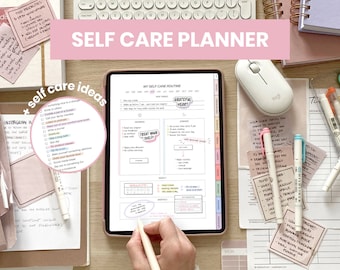 Self Care Checklist Planner | Digital Gratitude & Reflection | Selfcare Journal Tracker | Fitness Planner for iPad Goodnotes by MADEtoPLAN