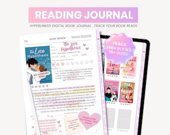 Digital Reading Journal | Dark Mode Reading Planner | Dark Academia Book Journal | Reading Log Tracker for iPad Goodnotes by MADEtoPLAN