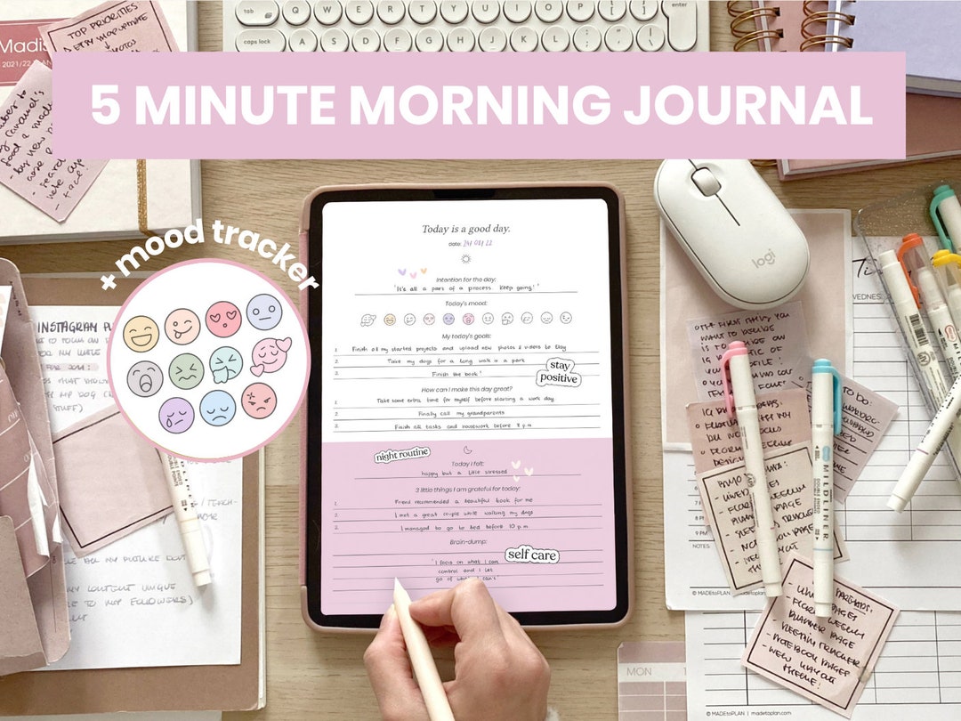 Morning and Evening Journal | Digital Daily Journal | Gratitude and Reflection Journal | iPad ...