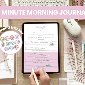 Morning and Evening Journal | Digital Daily Journal | Gratitude and Reflection Journal | iPad Template Planner for Goodnotes Notability