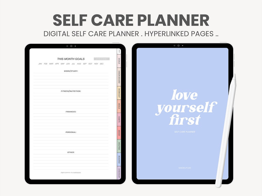 Self Care Digital Planner | Digital Gratitude Journal | Mindfulness ...