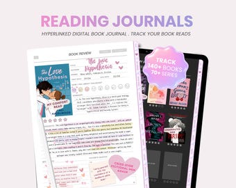 Digital Reading Journal | Dark Mode Reading Planner | Dark Academia Book Journal | Reading Log Tracker for iPad Goodnotes by MADEtoPLAN