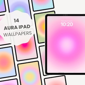 Aura Aesthetic Wallpaper Background for iPad | Cute iPad Wallpaper | Aesthetic Gradient Wallpaper | Tablet & iPad Screensaver by MADEtoPLAN