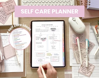 Self Care Digital Planner | Digital Gratitude Journal | Mindfulness Journal | Self Love Journal iPad Planner for Goodnotes Notability