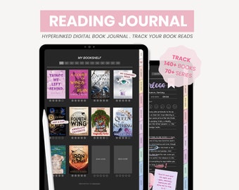 Digital Reading Journal | Dark Mode Reading Planner | Dark Academia Book Journal | Reading Log Tracker for iPad Goodnotes by MADEtoPLAN