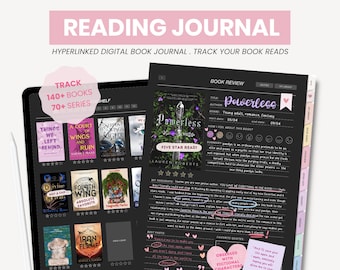 Digital Reading Journal for Fantasy Readers | Dark Mode Reading Planner | Dark Pages | Reading Log Tracker for iPad Goodnotes by MADEtoPLAN