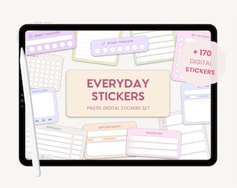 Digital Student Stickers | Functional PNG Digital Stickers | Stickers for Studying | Study Planner Stickers for iPad Goodnotes by MADEtoPLAN