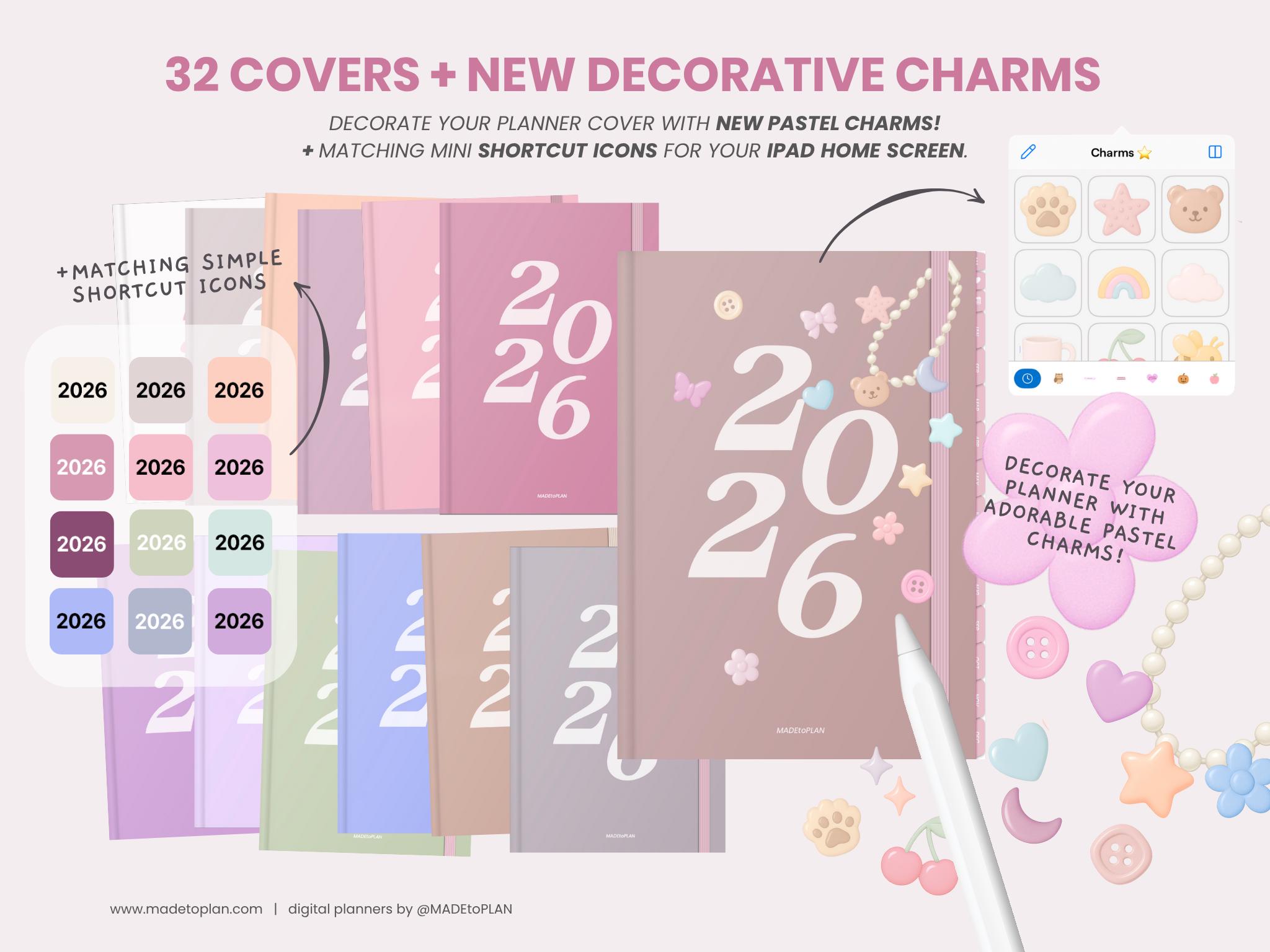 2026 Digital Planner | Portrait Weekly Planner | Dated Monthly Weekly ...