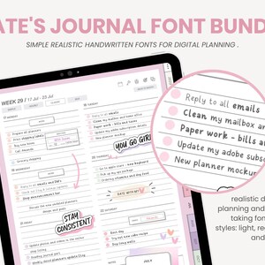 Neat Handwritten Font | Cute Handwriting | Realistic Font for Digital Planner | Font for Digital Notes | Goodnotes iPad Font by MADEtoPLAN