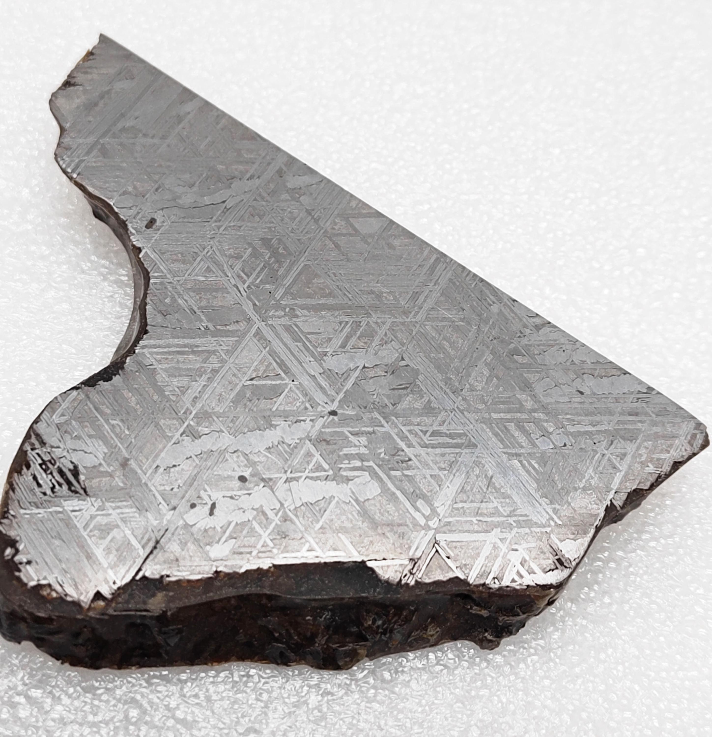 ムオニオナルスタ隕石スライス、エッチングされた鉄標本（187.4g