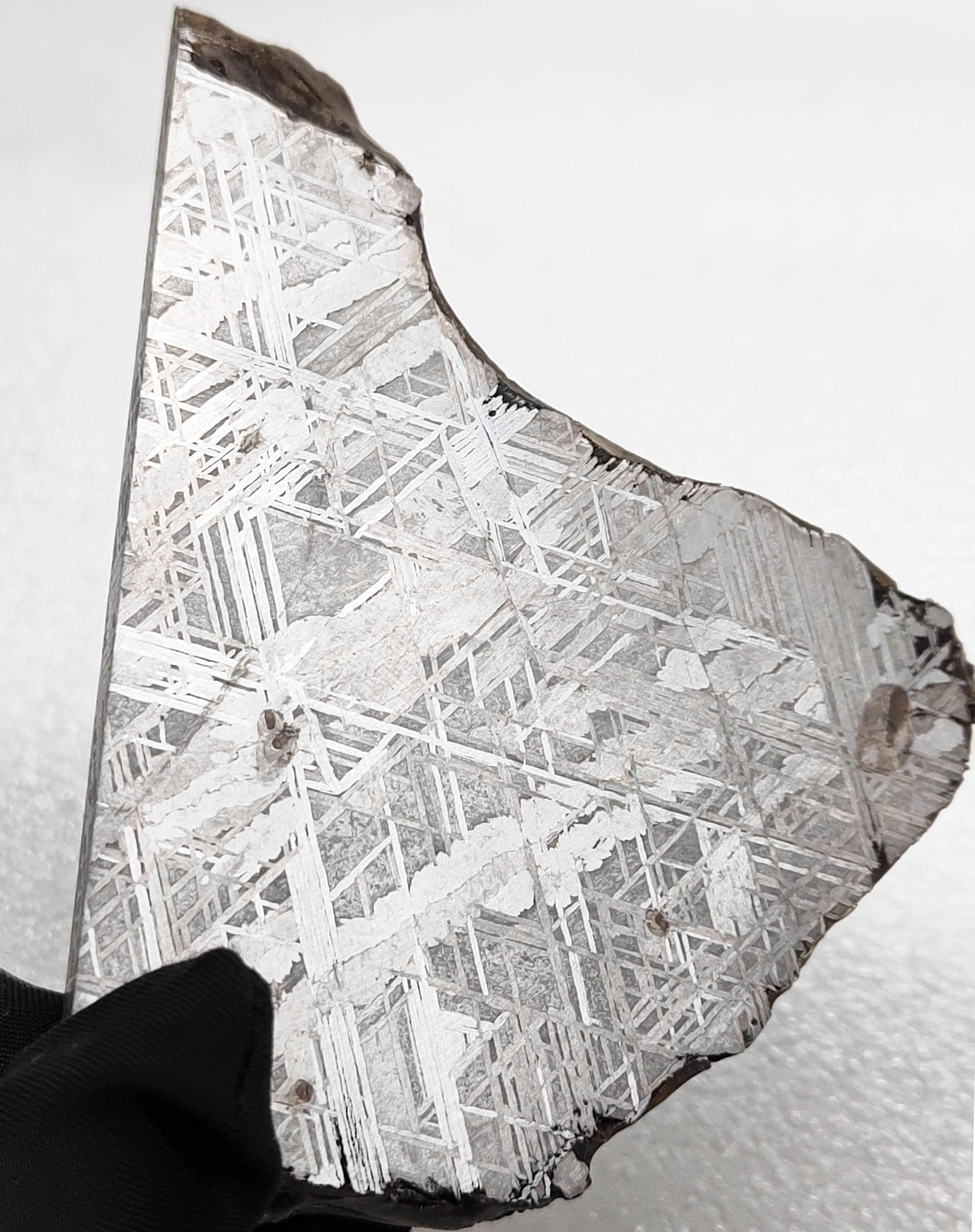 ムオニオナルスタ隕石スライス、エッチングされた鉄標本（187.4g