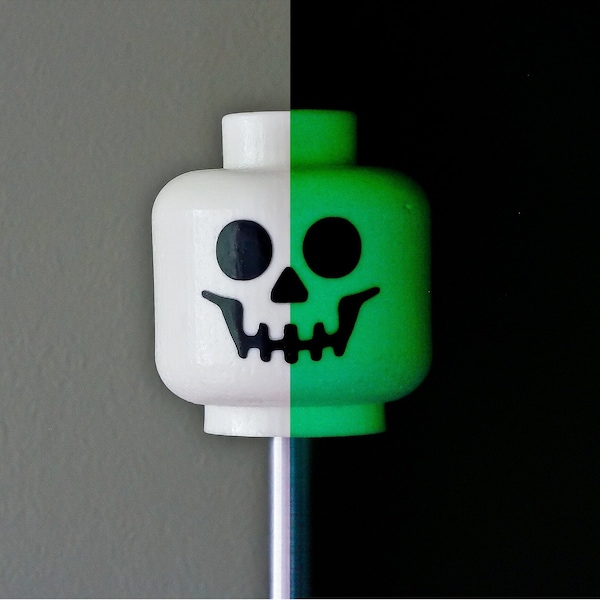 Gear Head Glow in the Dark Skull Head Gear Knob