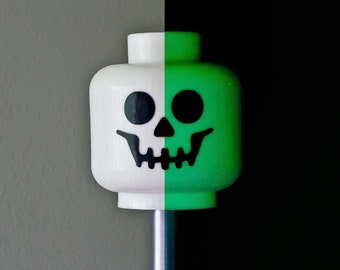 Gear Head Glow in the Dark Skull Head Gear Knob