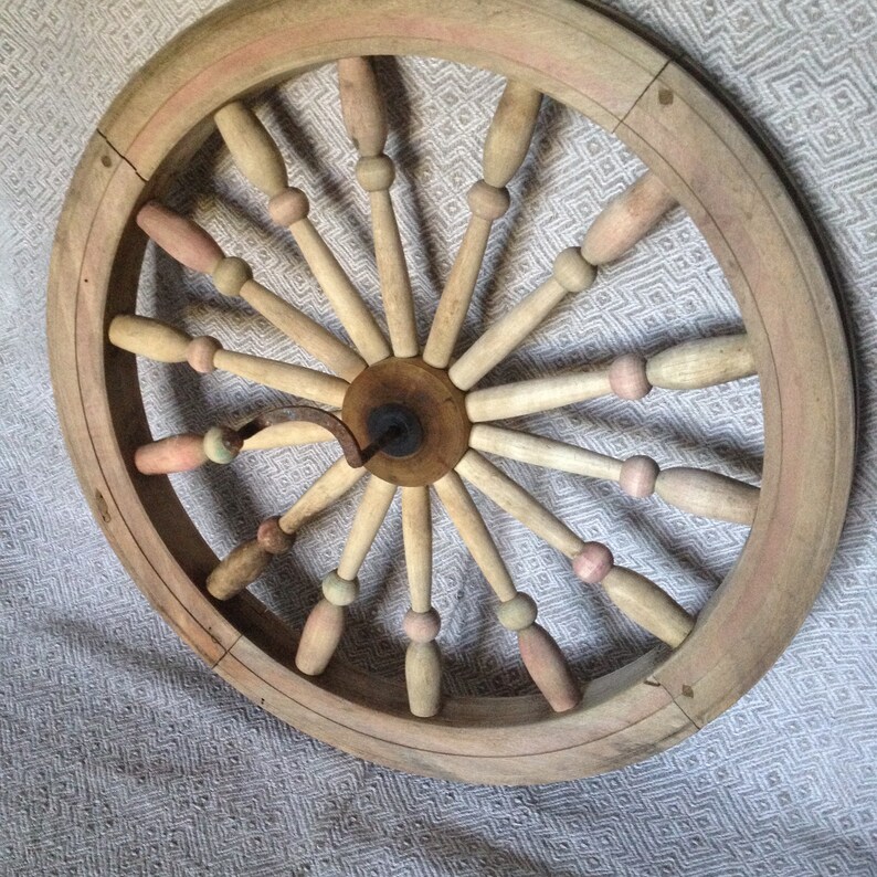 Antique Wheel Spinning Wheel Sewing Machine Wheel Wall Decor Etsy