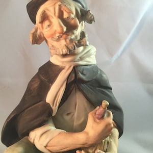 Vintage Antonio Benni Arnart Drunk Man Figurine Bottle Collectible Double Arrows