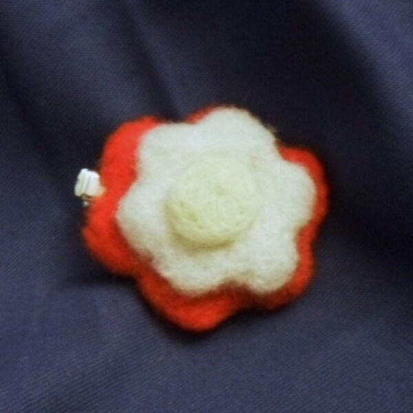 Needle Felted Wool Hairclip