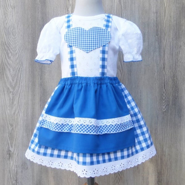 Octoberfest with baby, Bavarian wedding, baby national costume, bridal girl, Baby outfit Bavaria with puffy sleeve, christening dirndl