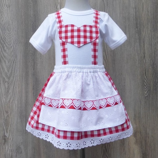 Octoberfest with baby, Bavarian wedding, baby national costume, bridal girl, Baby outfit Bavaria, christening dirndl