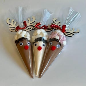 Trinkschokolade-Mischung mit Marshmallows – Geschenkidee für kalte Tage, Rentierkakao, Rentiersuppe
