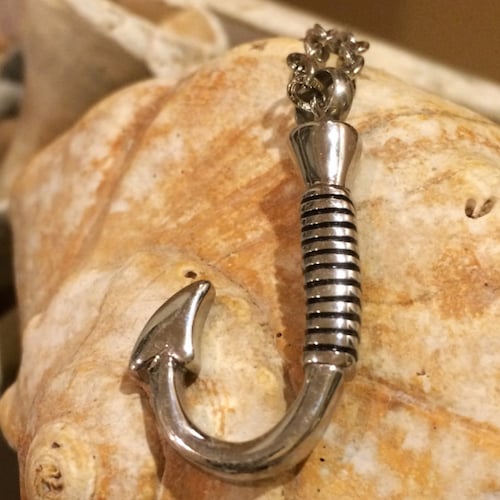 Fish Hook Cremation Pendant Necklace Urn Ashes Keepsake Etsy