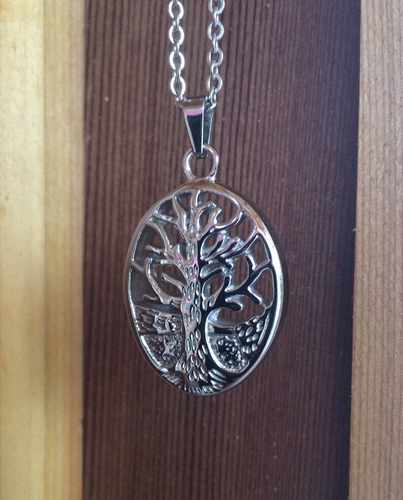 Tree of Life Stainless Steel Cremation Jewelry Cremation Etsy Australia
