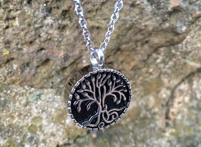 Cremation Jewelry Urn Necklace Tree of Life Stainless Steel - Etsy UK