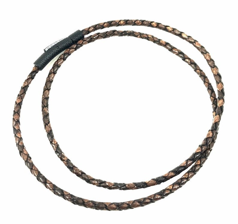 Custom 3mm Bolo Leather Cord Necklace With Locking Etsy